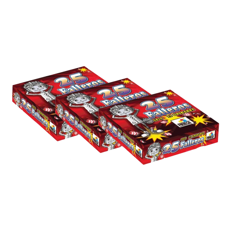 Super Falleros (25 units) Pack 3 boxes