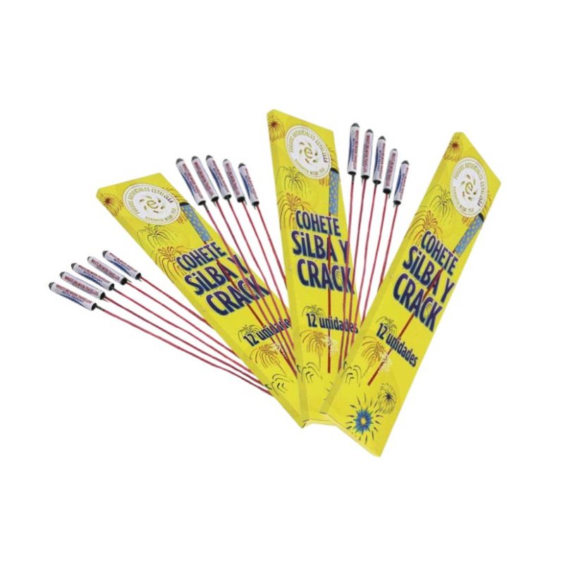 Whistling rocket and snaps (12 pcs) Pack 3 Boxes